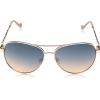 imageJessica Simpson Womens J5702 Elegant Metal Aviator Pilot Sunglasses with UV400 ProtectionRose Gold  Nude