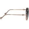imageJessica Simpson Womens J5702 Elegant Metal Aviator Pilot Sunglasses with UV400 ProtectionRose Gold  Nude
