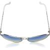 imageJessica Simpson Womens J5702 Elegant Metal Aviator Pilot Sunglasses with UV400 ProtectionSilver  White