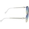 imageJessica Simpson Womens J5702 Elegant Metal Aviator Pilot Sunglasses with UV400 ProtectionSilver  White