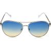 imageJessica Simpson Womens J5702 Elegant Metal Aviator Pilot Sunglasses with UV400 ProtectionSilver  White