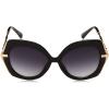 imageJessica Simpson Womens J6222 Vintage Metal Round SunglassesBlack