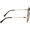 imageJessica Simpson Womens J6222 Vintage Metal Round SunglassesBlack