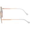 imageJessica Simpson Womens J6222 Vintage Metal Round SunglassesRose Gold  White