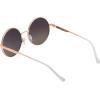 imageJessica Simpson Womens J6222 Vintage Metal Round SunglassesRose Gold  White