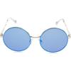 imageJessica Simpson Womens J6222 Vintage Metal Round SunglassesSilver  Blue