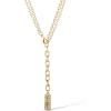 imageJessica Simpson Womens Layered Heart Necklace 18quot  2quot  GoldTone Double Strand Necklace with Heart Pendant