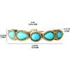 imageJessica Simpson Womens Turquoise Bracelet  Oxidized Silver or GoldTone Bracelet with Turquoise StonesGold