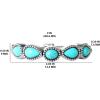imageJessica Simpson Womens Turquoise Bracelet  Oxidized Silver or GoldTone Bracelet with Turquoise StonesSilver