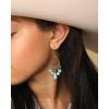 imageJessica Simpson Womens Turquoise Earrings  Oxidized GoldTone or SilverTone Turquoise Dangle Earrings for WomenTurquoise Chandelier