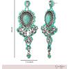 imageJessica Simpson Womens Turquoise Earrings  Oxidized GoldTone or SilverTone Turquoise Dangle Earrings for WomenTurquoise Teardrop
