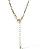 imageJessica Simpson Womens Turquoise Stone Ornate Necklace 16quot 2quot  GoldTone Turquoise Necklace  Statement Necklace