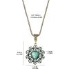 imageJessica Simpson Womens Turquoise Stone Ornate Necklace 16quot 2quot  GoldTone Turquoise Necklace  Statement Necklace