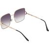 imageessica Simpson Womens J6214 Oversized Cat Eye Square SunglassesGold  Black
