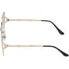 imageessica Simpson Womens J6214 Oversized Cat Eye Square SunglassesGold  Black
