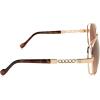 imageessica Simpson Womens J6214 Oversized Cat Eye Square SunglassesGold  Tortoise