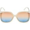 imageessica Simpson Womens J6214 Oversized Cat Eye Square SunglassesMatte Cream