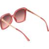 imageessica Simpson Womens J6214 Oversized Cat Eye Square SunglassesMatte Rose
