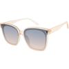 imageessica Simpson Womens J6214 Oversized Cat Eye Square SunglassesNude Crystal
