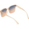 imageessica Simpson Womens J6214 Oversized Cat Eye Square SunglassesNude Crystal