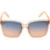imageessica Simpson Womens J6214 Oversized Cat Eye Square SunglassesNude Crystal