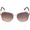 imageessica Simpson Womens J6214 Oversized Cat Eye Square SunglassesRose Gold  Black