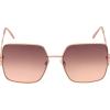 imageessica Simpson Womens J6214 Oversized Cat Eye Square SunglassesRose Gold  Rose