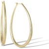 Gold Oval Hoops