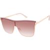 imageJessica Simpson Womens J5686 Oversized Square Sunglasses With Uv400 ProtectionRose Gold  Rose