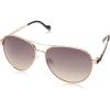 imageJessica Simpson Womens J5702 Elegant Metal Aviator Pilot Sunglasses with UV400 ProtectionGold  Black