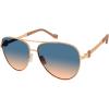 imageJessica Simpson Womens J5706 Roped Metal Aviator Pilot Sunglasses with Uv400 Protection Glam Gifts for Her 60 MmRose Gold  Nude