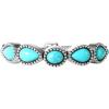 imageJessica Simpson Womens Turquoise Bracelet  Oxidized Silver or GoldTone Bracelet with Turquoise StonesSilver