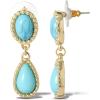 Turquoise 2 Stone Drop