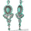 imageJessica Simpson Womens Turquoise Earrings  Oxidized GoldTone or SilverTone Turquoise Dangle Earrings for WomenTurquoise Teardrop