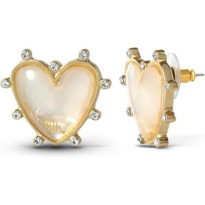imageJessica Simpson Womens Heart Stud Earrings  GoldTone Heart Earrings Studs