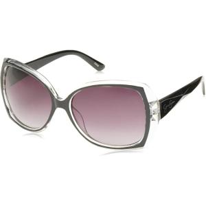 imageJessica Simpson Womens J5234 Oversized Retro Butterfly SunglassesBlack