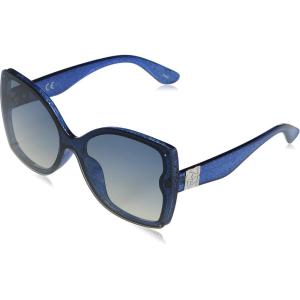 imageJessica Simpson Womens J5234 Oversized Retro Butterfly SunglassesBlue