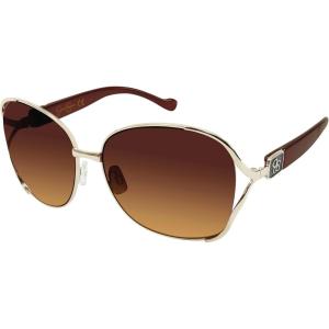 imageJessica Simpson Womens J5686 Oversized Square Sunglasses With Uv400 ProtectionGold