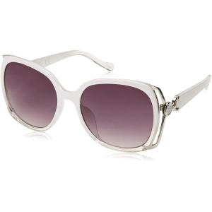 imageJessica Simpson Womens J5686 Oversized Square Sunglasses With Uv400 ProtectionWhite Fade