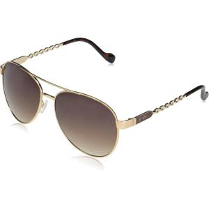 imageJessica Simpson Womens J5702 Elegant Metal Aviator Pilot Sunglasses with UV400 ProtectionGold  Tortoise