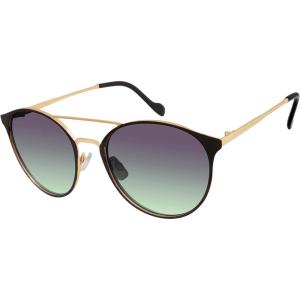 imageJessica Simpson Womens J6222 Vintage Metal Round SunglassesBlack  Gold