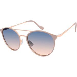 imageJessica Simpson Womens J6222 Vintage Metal Round SunglassesNude  Rose Gold