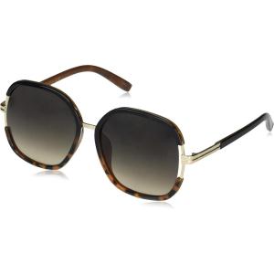 imageessica Simpson Womens J6214 Oversized Cat Eye Square SunglassesBlack Tortoise