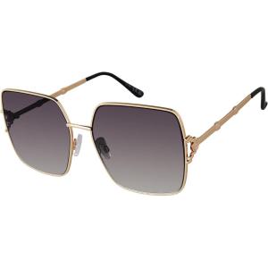 imageessica Simpson Womens J6214 Oversized Cat Eye Square SunglassesGold  Black