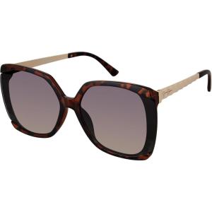 imageessica Simpson Womens J6214 Oversized Cat Eye Square SunglassesMatte Tortoise