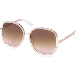 imageessica Simpson Womens J6214 Oversized Cat Eye Square SunglassesNude Crystal
