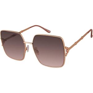 imageessica Simpson Womens J6214 Oversized Cat Eye Square SunglassesRose Gold  Rose