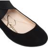 imageJessica Simpson Mandayss Womens PullOn CrissCross Ankle Ballet Flats ShoesBlack Micro Suede
