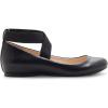 imageJessica Simpson Mandayss Womens PullOn CrissCross Ankle Ballet Flats ShoesBlack Sleek