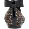 imageJessica Simpson Mandayss Womens PullOn CrissCross Ankle Ballet Flats ShoesBlack Sparkle Tweed